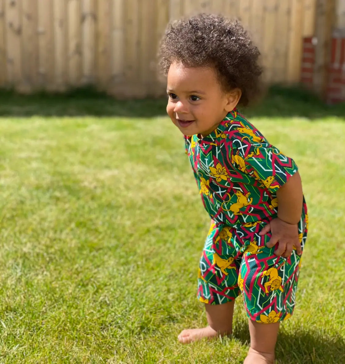 OBI Print: For Bigger percentiles - Ngozi Romper - akwababystore