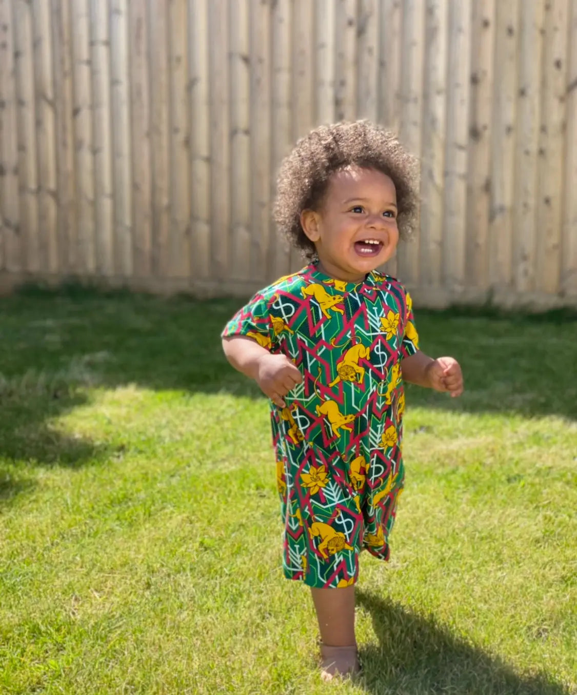OBI Print: For Bigger percentiles - Ngozi Romper - akwababystore