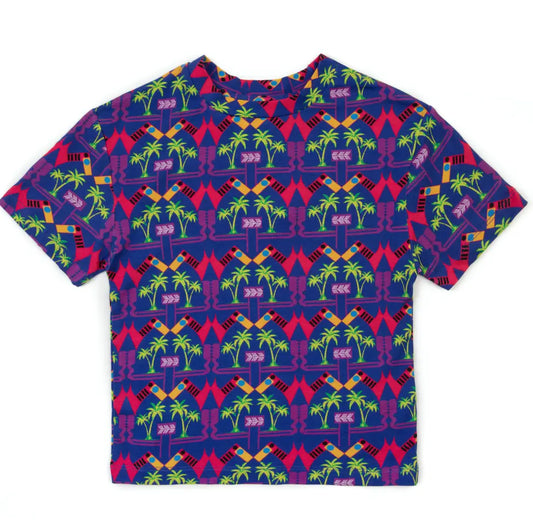 Journey Print : Amaka oversized T-shirt - akwababystore
